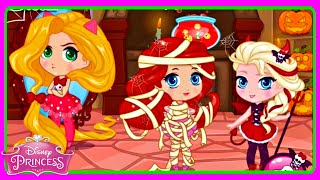 ♡ Disney Princess Elsa Rapunzel & Ariel Halloween Slacking ♡ Funny & Cute Game For Kids & Toddlers