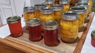 Peachy Kind of Day!  Canning Peach Halves, Jelly, and Syrup,