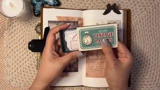 어느하루/늘 그렇듯 빈티지다이어리 꾸미기/빈티지다꾸/다꾸/vintage journal/asmr