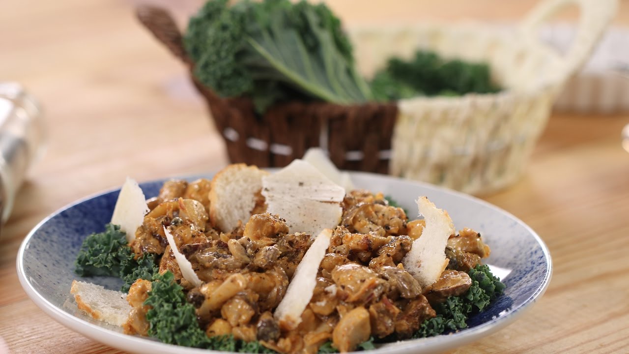 Warm Mushroom & Kale Salad | Sanjeev Kapoor Khazana