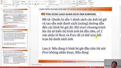 [Khóa Học Lập Trình C#.NET] - Xây Dựng Ứng Dụng Load Danh Sách Ảnh BabyGirl Phần 1 (Video 32/49)