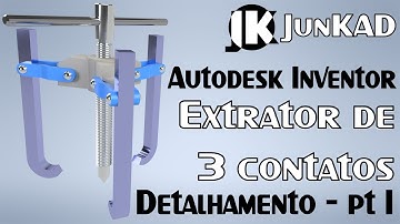 Autodesk Inventor | Extrator de 3 contatos - Detalhamento: parte 1 | JunKAD