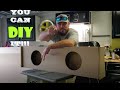 Easy How To DIY Subwoofer Box Build, DETAILED and UNDER 25min