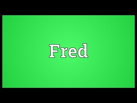 Video: The Meaning Of The Name Fred