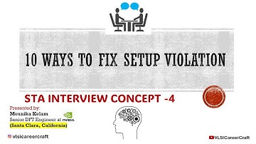 STA Lecture 4: 10 ways to fix #setup violation! #vlsi #interview #ece