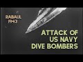 Attack of US Navy dive bombers 1943 / 60fps