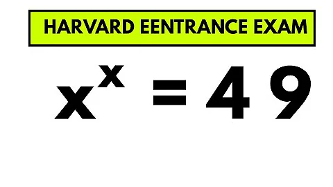 Harvard Entry Exam Problem! Can Solve This Math Problem?