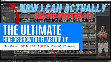 Hide or Show the Filmstrip in Lightroom Classic