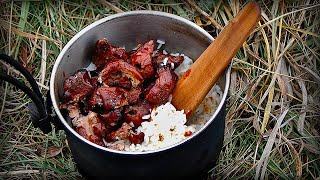 Life of a Woodsman  BBQ Grouse and Rice