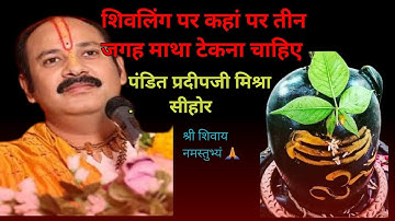 शिवलिंग पर कहां परतीन जगह माथा टेकना चाहिए 🙏🚩#shivling#pradeepmishrakeupay #shivpurankeupay#ytshort