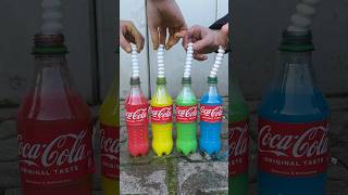 Coca Cola, Fanta,Sprite und Mentos |  Experiment #Shorts