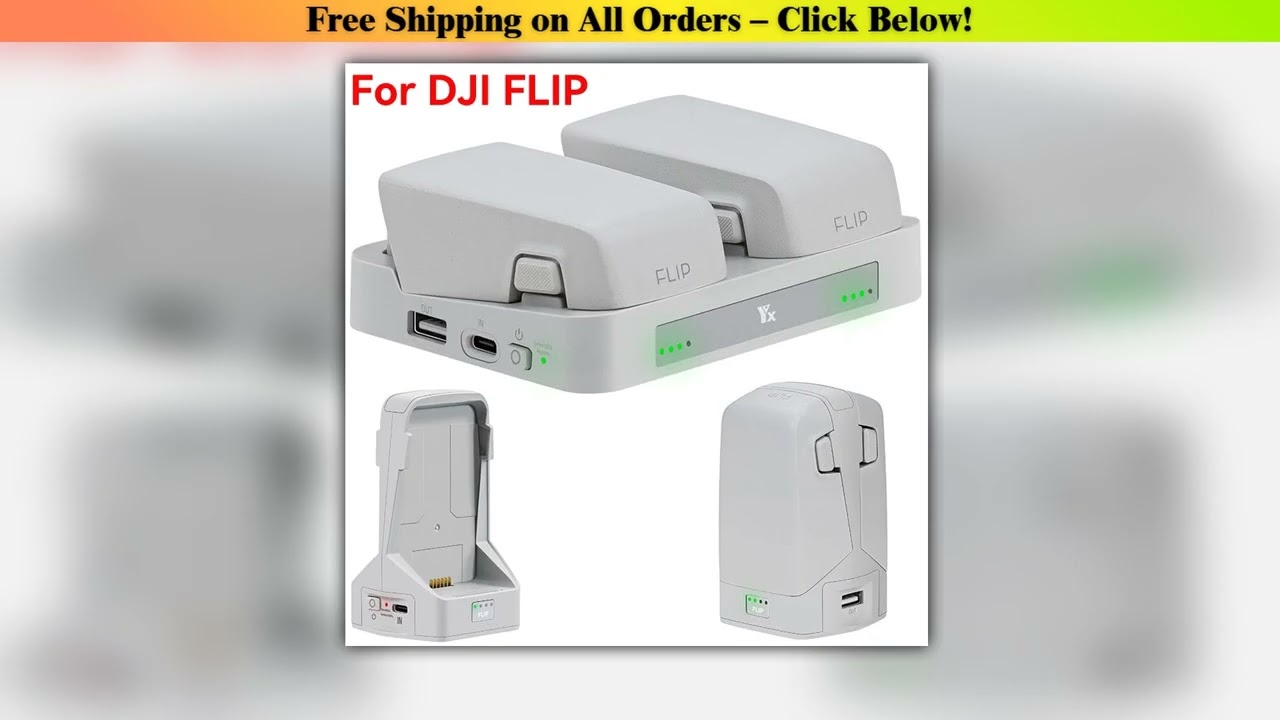 For DJI FLIP Twoway Charging Hub Drone Battery Charger Butler Power Bank Charging 2 Batteries for D