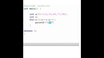 #cprogramming  Program to print Elements of an Array