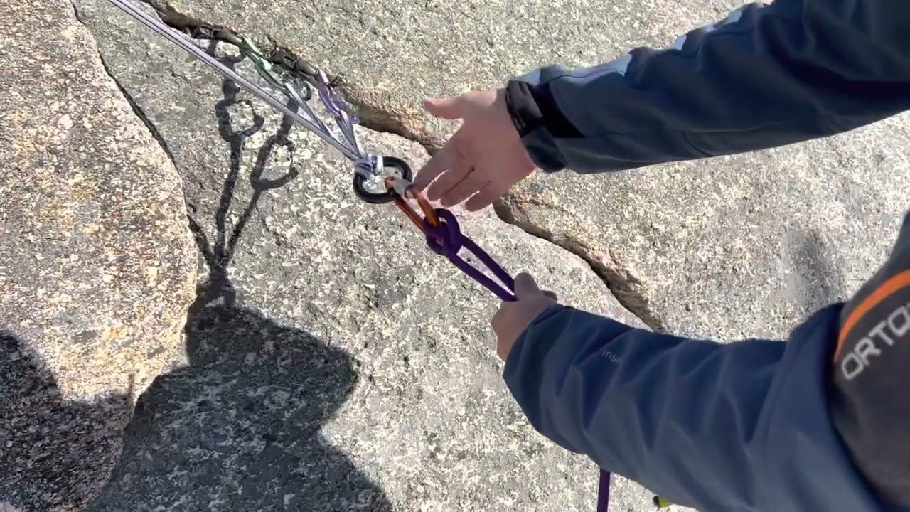 2 Meters 22KN Rock Tree Climbing Safety Loop Sling Rope   Equip Gear 