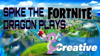 Spike The Dragon Plays Fortnite Creative Mode