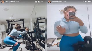 Chloe Ferry hits the gym after she put on two stone during work trip to Dubai