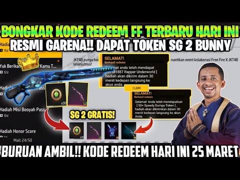 PEMBUKTIAN❗KODE REDEEM FREE FIRE TERBARU 24 MARET 2024 HARI INI || KODE REDEEM SG 2 GRATIS