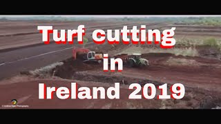 Turf cutting in Ireland 2019