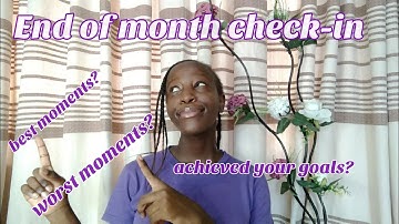 End of the month reflection questions!