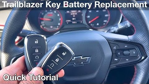 2023 Chevrolet Trailblazer How to replace key fob battery / remote