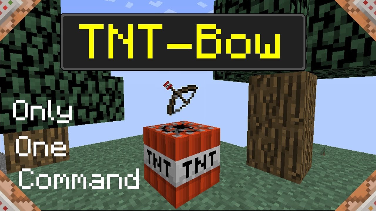 TNT-Bow in Minecraft 1.12/1.12.1 | Only One Command [ENG-SUB] - YouTube