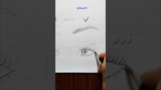 How to draw eyelashes with pencil #shorts #eyelashes #draw #howtodraw #pencildrawing #pencil