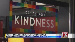 Wake County, Raleigh leaders to discuss anti-discrimination measures this week