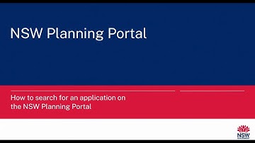 NSW Planning Portal - How to search for an application