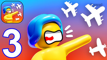 Aircraft Battle - Gameplay Walkthrough Part 3 Stickman War Army Aircraft Commander Naval Defense