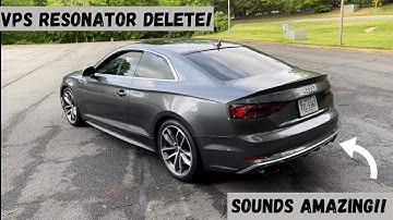 The PERFECT Audi B9 S4/S5 Exhaust! VPS Resonator Delete Install + Review!