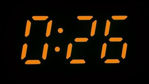 Digital Clock Counts from Zero to Twenty-nine | Stock Footage - Videohive