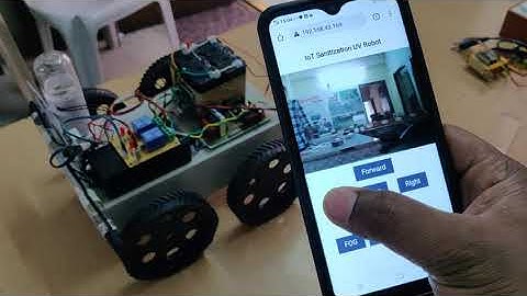 IoT Sanitization Robot using ESP32CAM - fog disinfection and UV light