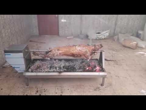 kuzu çevirme makinası lamb roasting machine