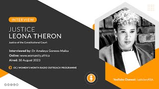 Justice Leona Theron - Constitutional Court of South Africa | Womanity -Women in Unity Interview.