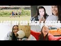 GETTING MY CAR BACK + SOCCER! - VLOG 🚗⚽️