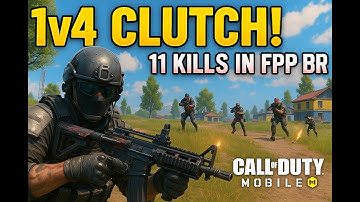 “1v4 CLUTCH! 11 Kills in FPP BR | Call of Duty Mobile INSANE Gameplay”