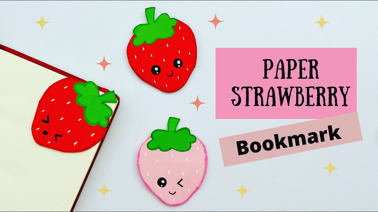 Strawberry Bookmark With Tassel