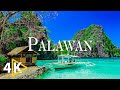 Flying over palawan 4k u calming music along with beautiful natures  4k ultra