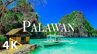 FLYING OVER PALAWAN (4K UHD) - Calming Music Along With Beautiful Nature Videos - 4K Video Ultra HD