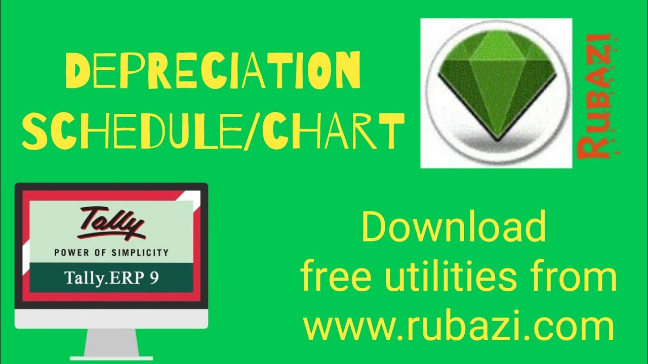 Depreciation Chart || Depreciation Schedule || Fixed Assets Schedule in Tally ERP9