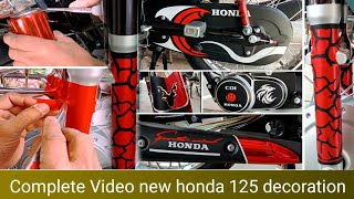 Motorcycle engine sticker Motorcycle stickering chain cover design | Shocker stickers Honda 125