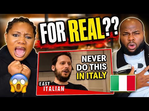 Reaction to 14 things you should NEVER DO in Italy | Easy Italian 30🇮🇹