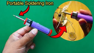 How To Make A Mini Soldering Iron At Home | Portable Soldering Iron | Battery Powered Soldering Iron