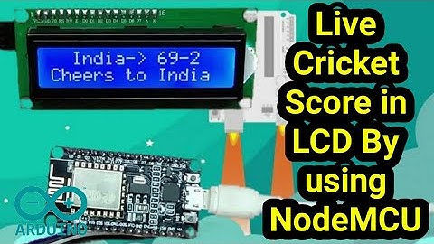 Live Cricket score Nodemcu project || Nodemcu iot projects || nodemcu LCD Project || ESP8266