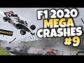 F1 2020 MEGA CRASHES #9