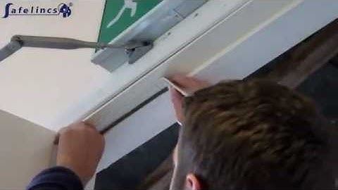 Installing 60 Minute Surface Mounted Fire and Smoke Seals for Existing Fire Doors