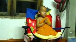 เณรน้อย 3 ขวบให้พร น่ารักมากๆ - Thai Little Monk