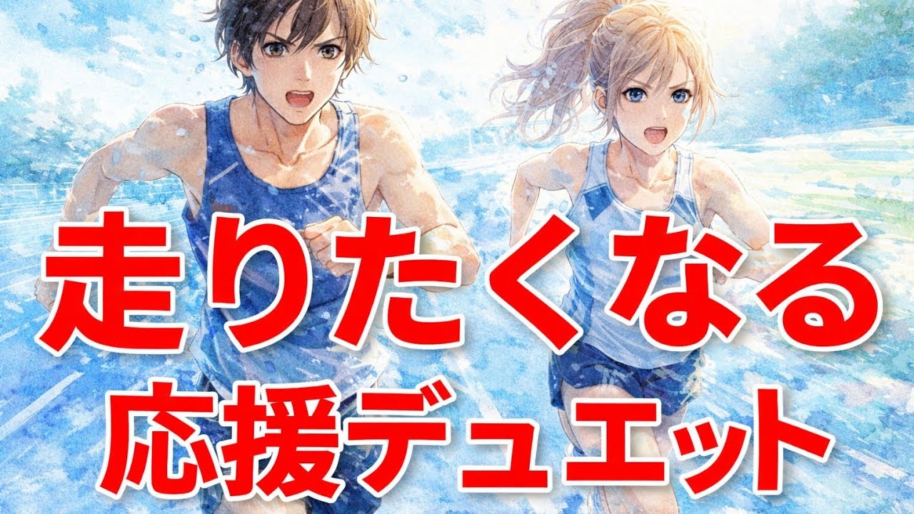 走リたくなるデュエット応援ソング ランニング作業用【160BPM】