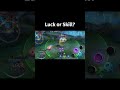 Skill or luck? #mobilelegends #julian #mlbb #shorts