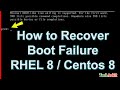 How to recover grub.conf in Linux | RHEL 8, 7 | Tech Arkit | grub console